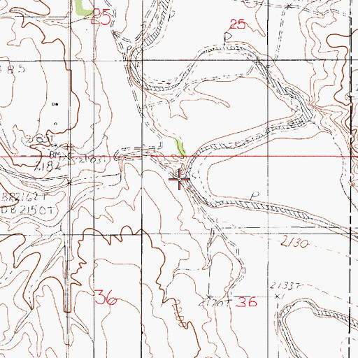 Topographic Map of Kraut Coulee, MT
