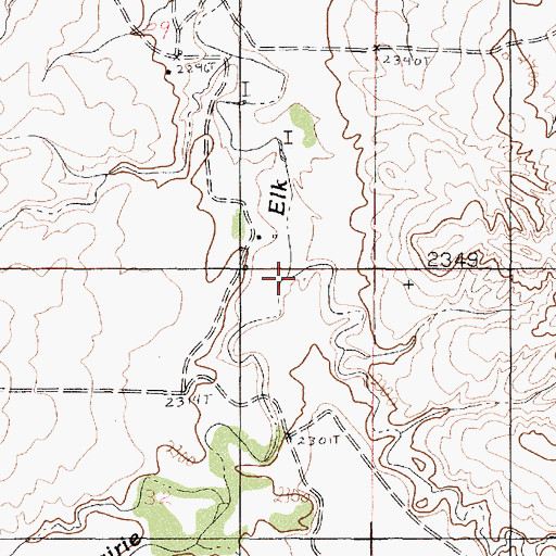 Topographic Map of Solly Coulee, MT