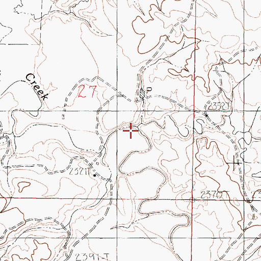 Topographic Map of Shed Creek, MT