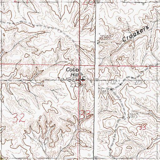 Topographic Map of Cobb Hill, MT
