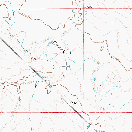 Topographic Map of Smith Coulee, MT
