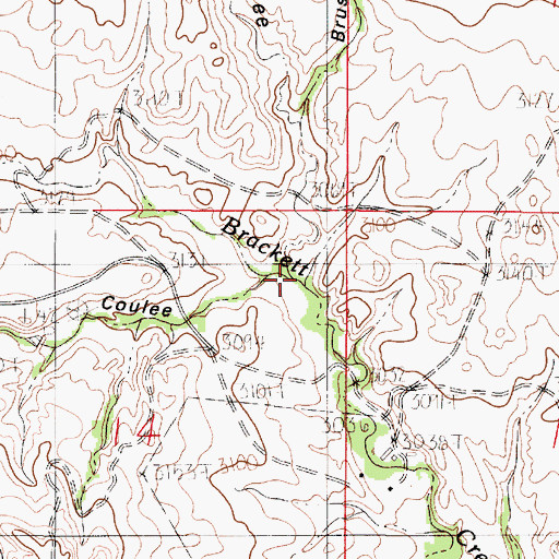 Topographic Map of Spring Coulee, MT