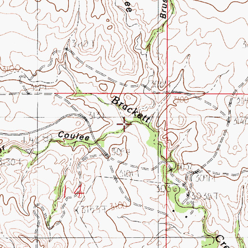 Topographic Map of Timber Coulee, MT