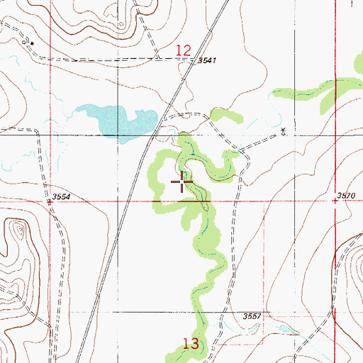 Topographic Map of Soda Creek, MT