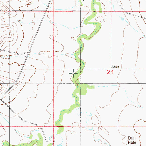 Topographic Map of Steep Creek, MT
