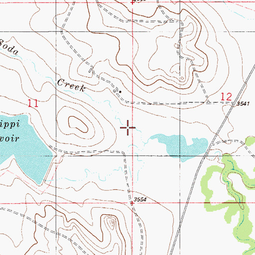 Topographic Map of Phillippi Number 1 Dam, MT