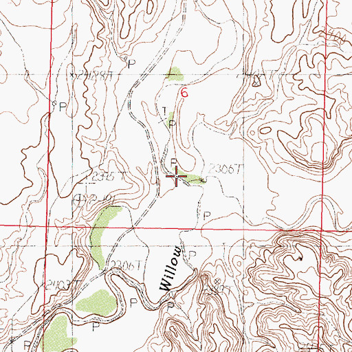 Topographic Map of Chisholm Creek, MT
