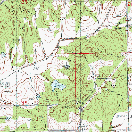 Topographic Map of Thompson Lake, AR