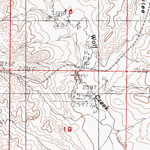 Topographic Map of Tree Coulee, MT