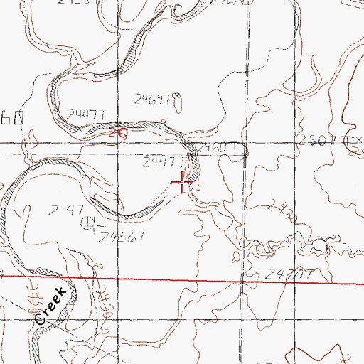 Topographic Map of Starbuck Coulee, MT