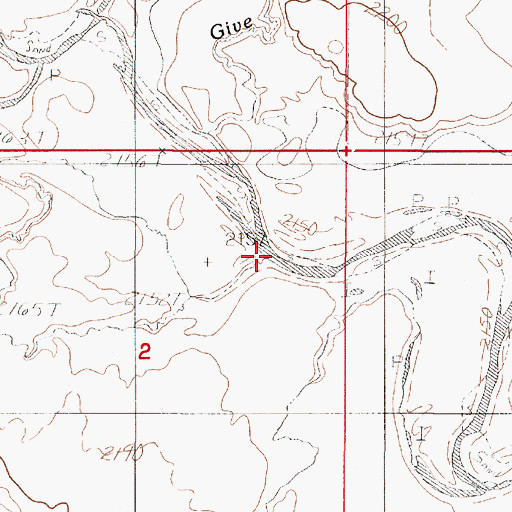 Topographic Map of Sage Creek, MT