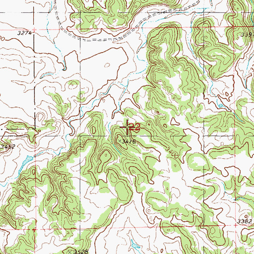 Topographic Map of Custer National Forest - Sioux Division, MT