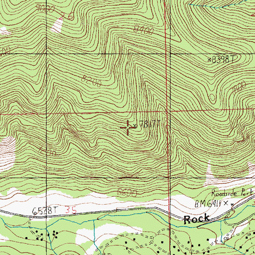 Topographic Map of Custer National Forest - Beartooth Division, MT