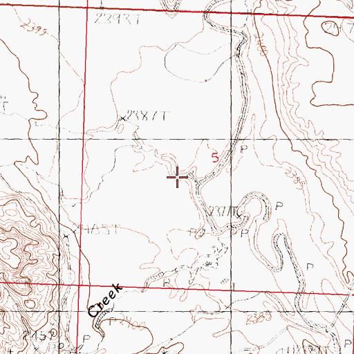 Topographic Map of Lone Tree Coulee, MT