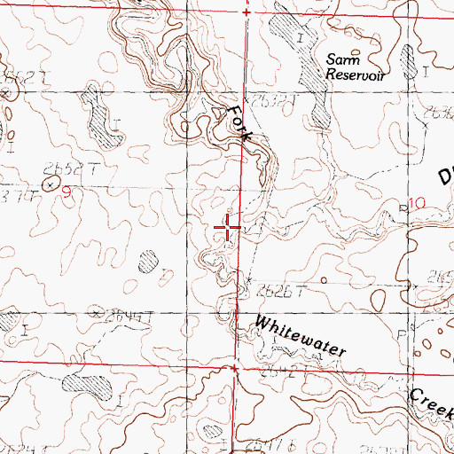 Topographic Map of Dunham Coulee, MT