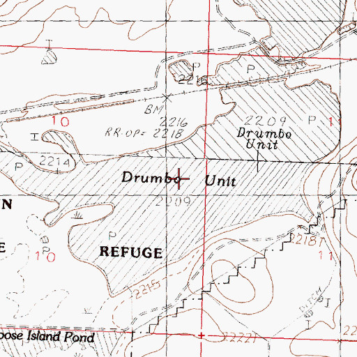 Topographic Map of Drumbo Unit, MT