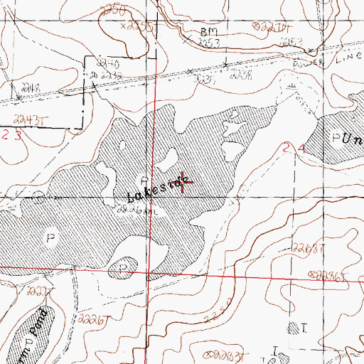 Topographic Map of Lakeside Unit, MT