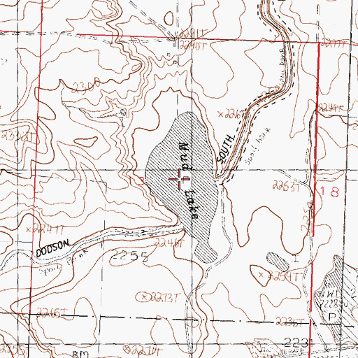 Topographic Map of Mud Lake, MT