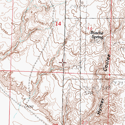 Topographic Map of Hymer Coulee, MT
