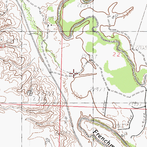 Topographic Map of Prestige Coulee, MT