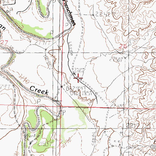 Topographic Map of Anderson Coulee, MT