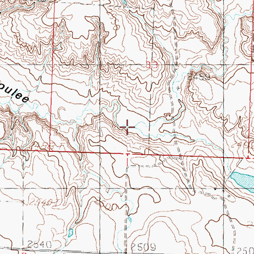 Topographic Map of Snowbank Coulee, MT