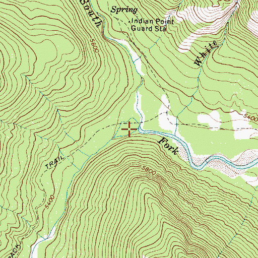 Topographic Map of Ahorn Creek, MT