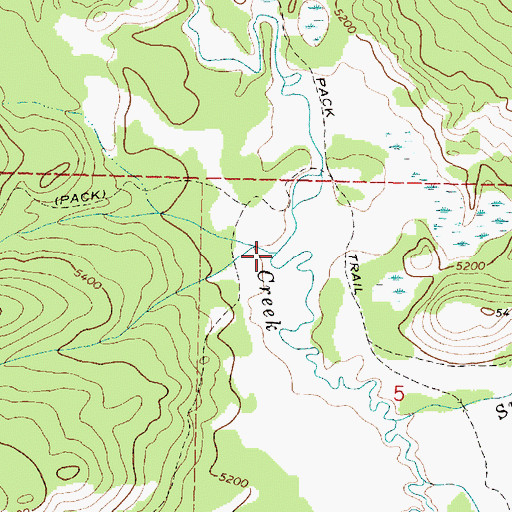 Topographic Map of Alloy Creek, MT