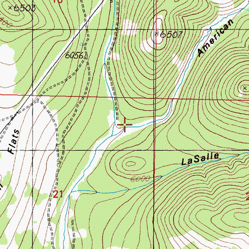 Topographic Map of American Gulch, MT