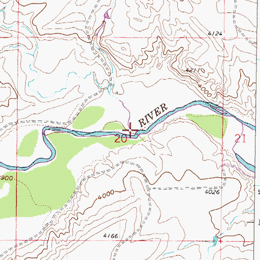 Topographic Map of Auchard Creek, MT