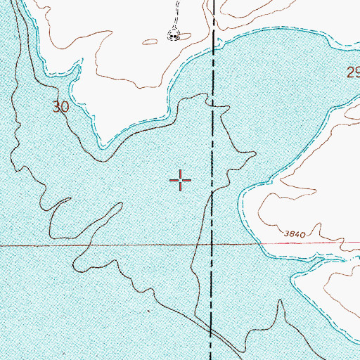 Topographic Map of Avalanche Creek, MT