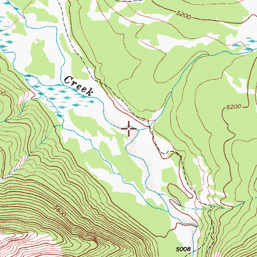 Topographic Map of Ayres Creek, MT