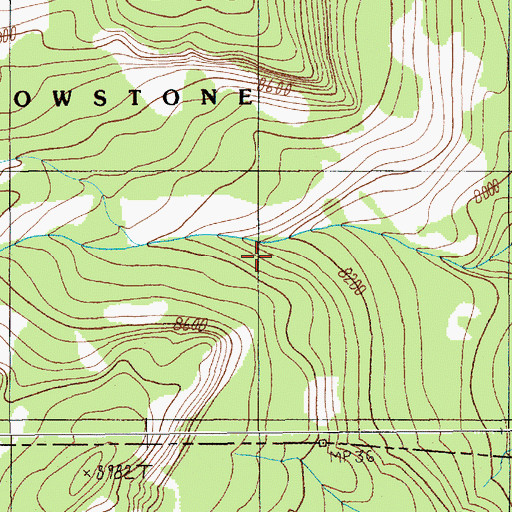 Topographic Map of Buffalo Plateau, MT