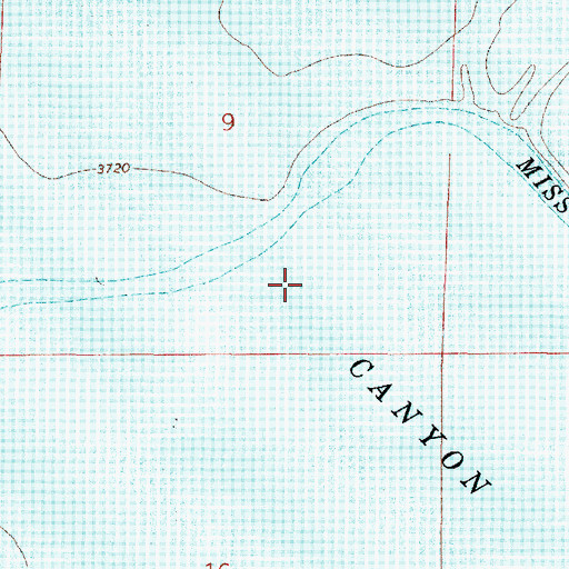 Topographic Map of Canyon Ferry Lake, MT
