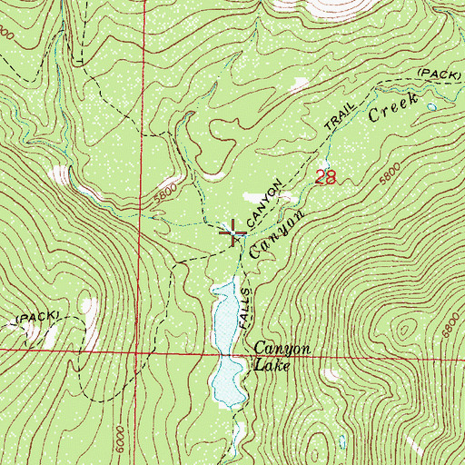 Topographic Map of Conger Creek, MT