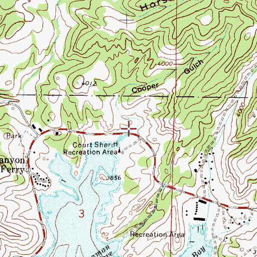 Topographic Map of Cooper Gulch, MT