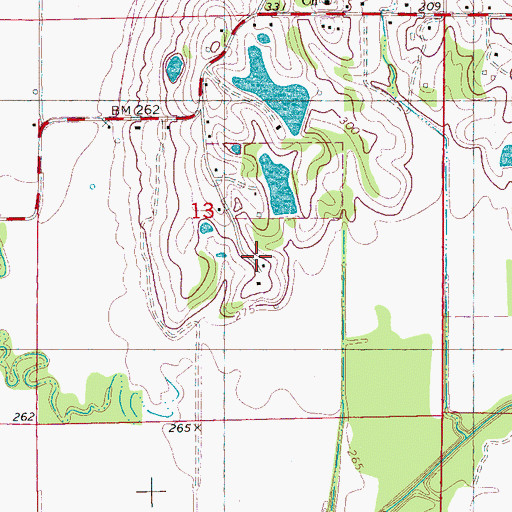 Topographic Map of Cole Pond, AR