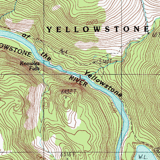 Topographic Map of Crevice Creek, MT