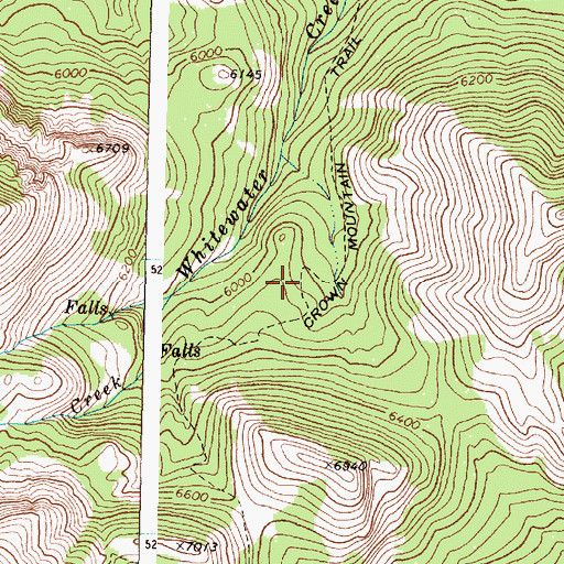 Topographic Map of Crown Mountain Trail, MT