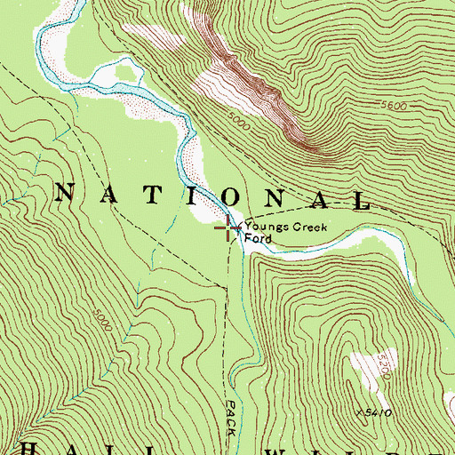 Topographic Map of Danaher Creek, MT