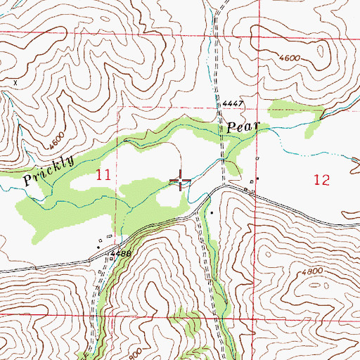 Topographic Map of Deer Creek, MT