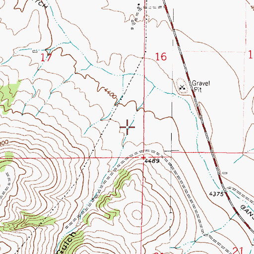 Topographic Map of Demijohn Gulch, MT