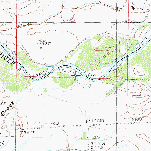 Topographic Map of Dry Creek, MT