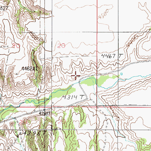 Topographic Map of Dry Creek School, MT