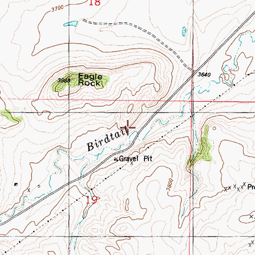 Topographic Map of Eagle Rock Stage Station, MT