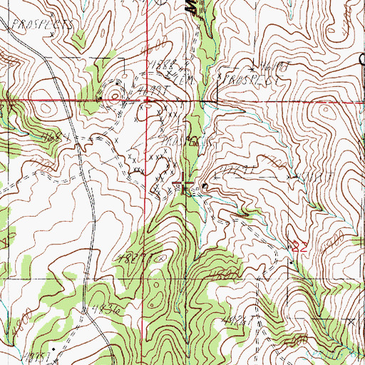 Topographic Map of Economy Mine, MT