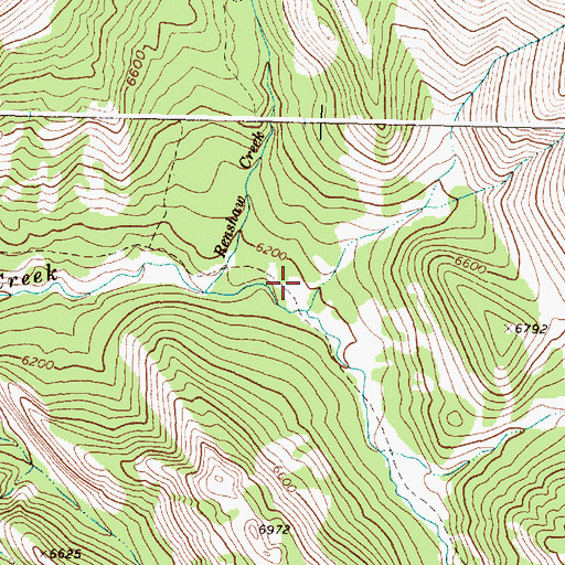 Topographic Map of Fairview Trail, MT