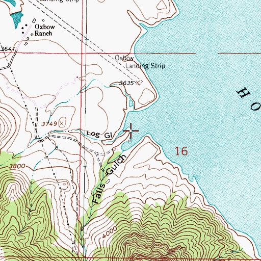 Topographic Map of Falls Gulch, MT