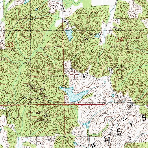 Topographic Map of Grazevich Lake Dam, AR