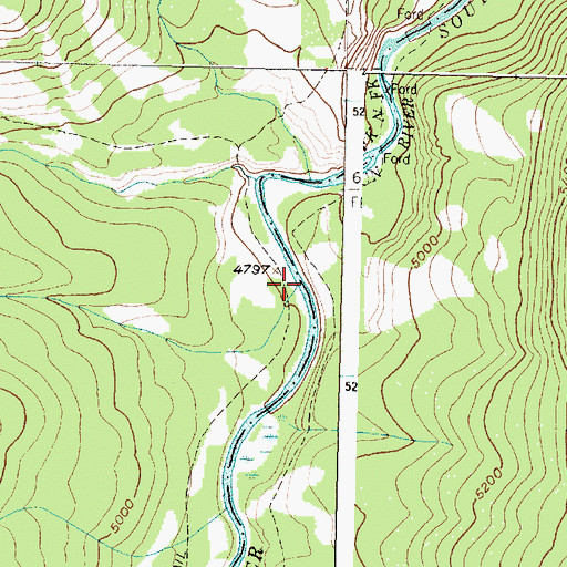 Topographic Map of Goat Creek, MT